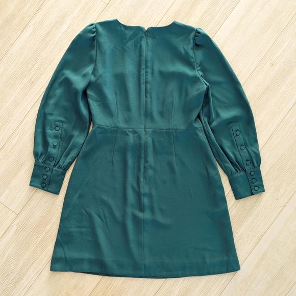 J. Crew long sleeve dress 365 crepe buttons - Picture 7 of 8